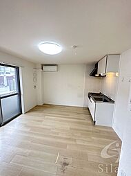 近鉄南大阪線 矢田駅 徒歩16分の賃貸アパート 2階1LDKのリビング/ダイニング