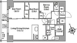 間取図画像 2SLDK