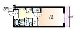 フジパレス西宮久寿川 1Kの間取図画像