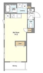 ASTILE西新宿II 3階ワンルームの間取り