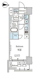 ParkAxis錦糸町WEST ワンルームの間取図画像