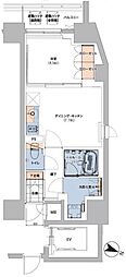 ボヌールステージ笹塚 1DKの間取図画像