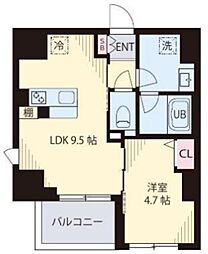 中野区中野3丁目マンション 1LDKの間取図画像