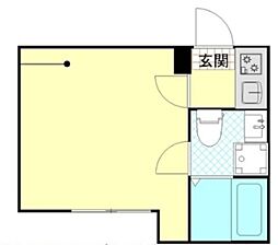 パーチェ堀切 3階1Kの間取り