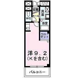 セレニーテ ワンルームの間取図画像