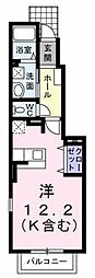 フェリーチェ ワンルームの間取図画像