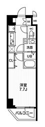 N-stageKameido2 1Kの間取図画像
