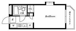 クリオ新子安弍番館 1Kの間取図画像