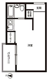 TOP立石No.5 ワンルームの間取図画像