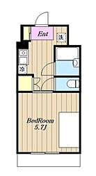 サングリーン南大沢1 1階1Kの間取り