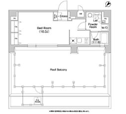コンフォリア豊洲 1Kの間取図画像
