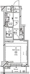 ラフィスタ本蓮沼 1Kの間取図画像