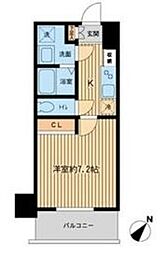 Primal Machida 9階1Kの間取り