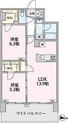 豊玉カームマンションEAST 4階2LDKの間取り