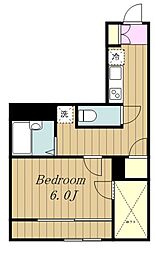 レオパレスダンデライオン 1Kの間取図画像