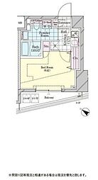 シェル品川戸越 1Kの間取図画像