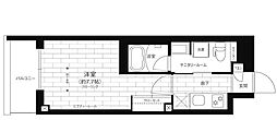 ステージファースト平和台 1Kの間取図画像