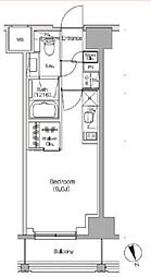 ザ・パークハビオ飯田橋プレイス ワンルームの間取図画像