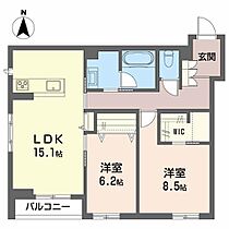 アミコート泉中央 203 ｜ 宮城県仙台市泉区泉中央１丁目19-4（賃貸マンション2LDK・2階・74.98㎡） その2