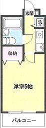 第7藤ビル 1Kの間取図画像