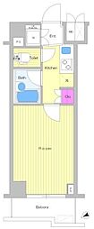 ルーブル品川南大井 1Kの間取図画像
