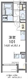 レオネクストサンライズ伊興 ワンルームの間取図画像