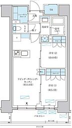 パークアクシス池袋イースト 2LDKの間取図画像