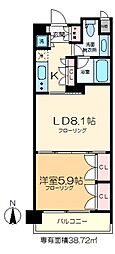 willDo清澄 1LDKの間取図画像