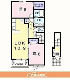 メゾン・デ・ブリッサ 2LDKの間取図画像