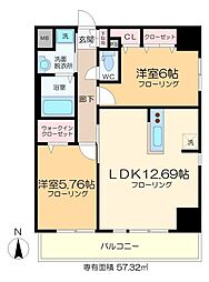 A8 3階2LDKの間取り