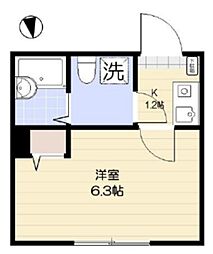 イルトラッツォ梅島 1階1Kの間取り