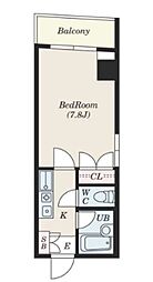 S-FORT八王子 5階1Kの間取り