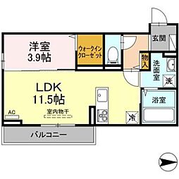 ルノン 1LDKの間取図画像