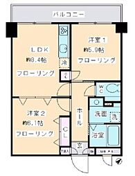 K.S柿生 2LDKの間取図画像