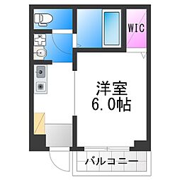 トラストアビコ 1Kの間取図画像