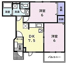 マロンハイム弐番館 1階/101