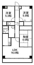 アクトヒルズ八千代2 3LDKの間取図画像