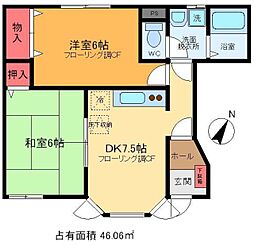 アヴニール・K 2LDKの間取図画像