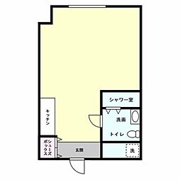 ベルメゾン町田 ワンルームの間取図画像