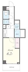 眩燈館 1Kの間取図画像