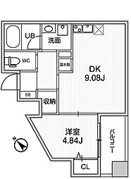 ドゥーエ東高円寺 1LDKの間取図画像