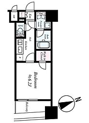 ZOOM渋谷富ヶ谷 3階1Kの間取り