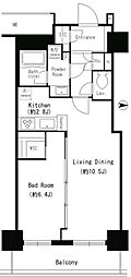 キャナルスクウェア豊洲 1LDKの間取図画像