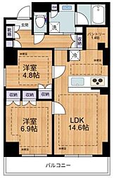 Evergreen 2LDKの間取図画像