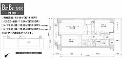 PRIMEURBAN目黒リバーフロント 2LDKの間取図画像
