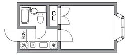 アーバンハイム・成城1 1Kの間取図画像
