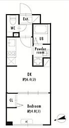 プライマル大塚 4階1DKの間取り
