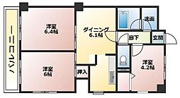 マルメゾン 3DKの間取図画像