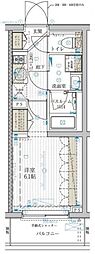 ブライズ高砂 1Kの間取図画像