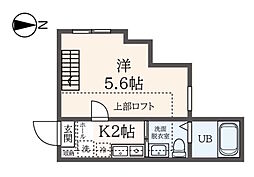 ハーミットクラブハウス横濱東久保 1Kの間取図画像